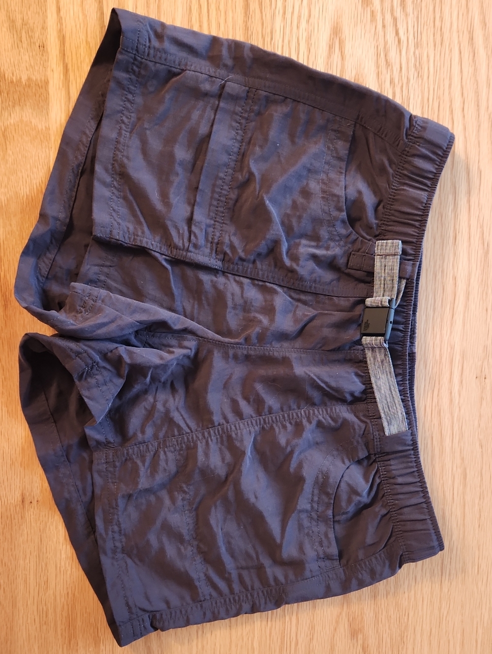 The North Face Hiking Athletic Shorts w Belt Womens Small Gray